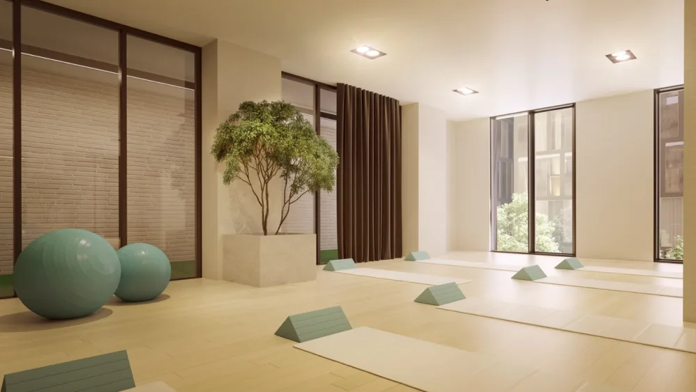 The Riv Yoga Room LR